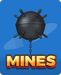 Mines game tile in the P77 game app